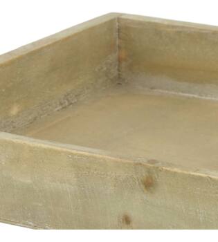 Tray square fir wood 20x20x4cm - Natural