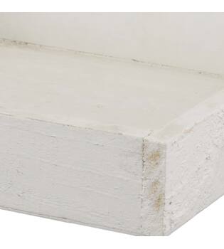Tray square fir wood 20x20x4cm - White