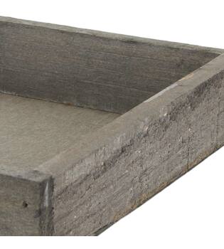 Tray square fir wood 20x20x4cm - Natural