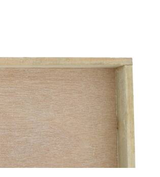 Tray rectangular fir wood 60x20x3cm - Natural