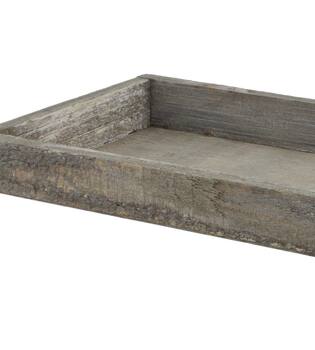 Tray rectangular fir wood 42x14x3cm - Natural