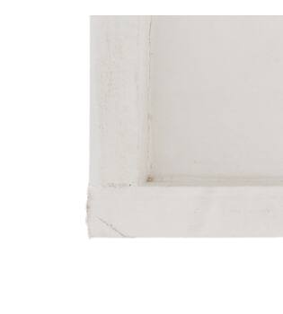 Tray rectangular fir wood 28x15x3cm - White