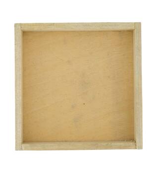 Vierkant plateau - Dennenhout - 14x14x3 cm - Natuurlijk