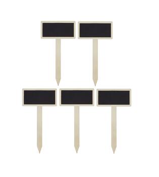 Plant marker blackboard plywood 10x0.4x18.3cm 5pc FSC 100%