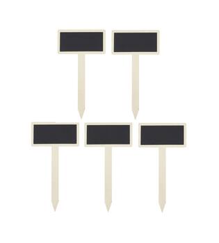 Plant marker blackboard plywood 12x0.5x22cm 5pc FSC 100%