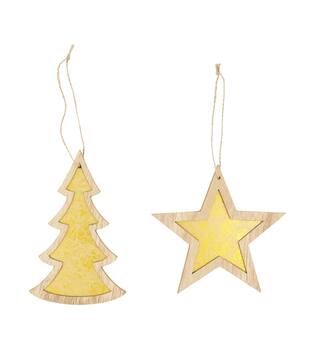 Hanger star / tree mdf 13.5x1.2x15.5cm A/2 FSC 100%