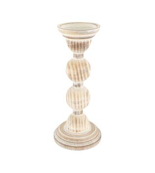Pillar candle holder fir wood 12.5x12.5x28.5cm FSC 100%