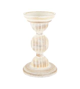 Pillar candle holder fir wood 12x12x18.5cm FSC 100%