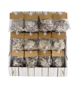 Display figurine deco mix poplar wood 5x0.5x5cm A/12 FSC 100%