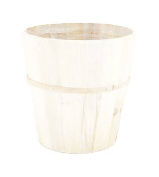 Planter fir wood with plastic 18x18x18cm FSC 100%