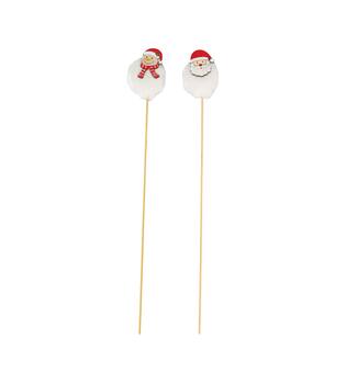 Figurine fabric  plywood on stick 5x3x48cm  FSC 100% - Multi