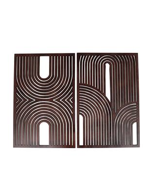 Wall art mdf 38x1.2x58cm  FSC 100% - Brown