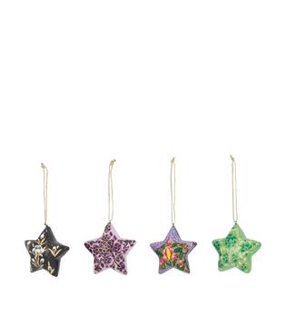 Hanger star paper mache 8x4.5x8.5cm A/4 FSC Mix 100%