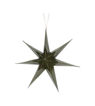Hanger star wood print paper 40x12x40cm FSC mix 100%