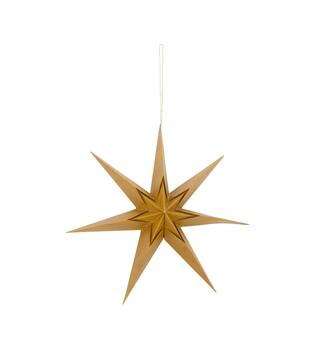Hanger star wood print paper 40x12x40cm FSC mix 100%