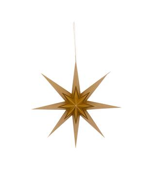 Hanger star wood print paper 60x19x60cm FSC mix 100%