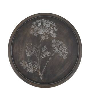Tray round mdf 58x58x2.5cm FSC 100% - Black