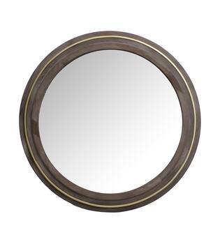 Mirror round fir wood 78x4x78cm FSC 100%