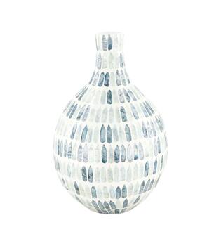 Bottle capiz / bamboo 18x18x29cm FSC 100%