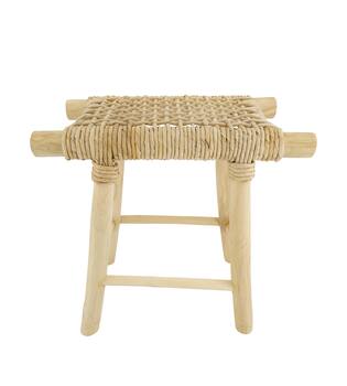Stool teak wood 45x28x45cm FSC 100%