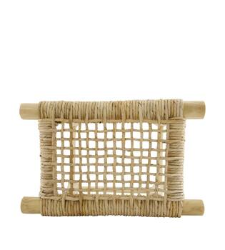Stool teak wood 45x28x45cm FSC 100%