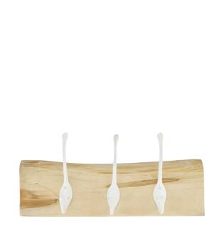 Coat rack teak wood 38x18x8cm FSC 100%