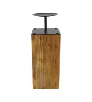 Candle holder pine wood 12x12x32.5cm FSC 100%
