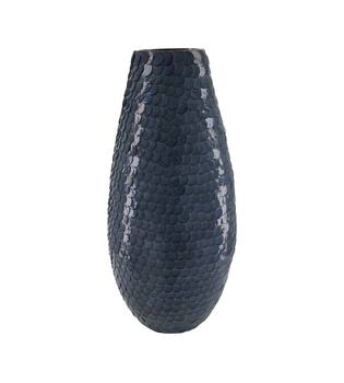 Vase capiz  bamboo 22x22x48cm FSC 100% - Blue