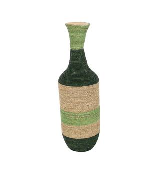 Vase seagrass  bamboo 22x22x70cm FSC 100% - Natural