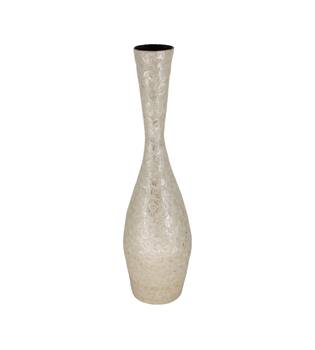 Vase capiz  bamboo 22x22x80cm FSC 100% - White