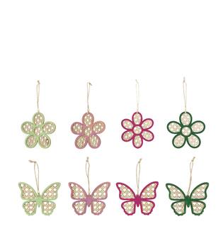 Hanger butterfly / flower ply wood 12x0.5x10cm A/8 FSC 100%