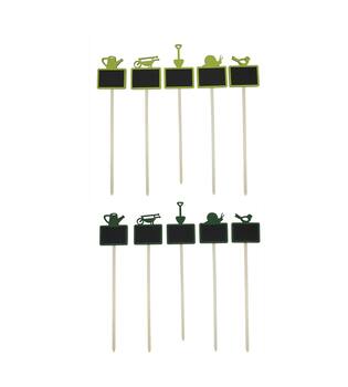Blackboard figurine ply wood on stick 10x1x48cm 5pc C/2 FSC 100%