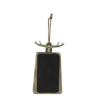 Sign deer poplar wood 22x1.5x38cm FSC 100%