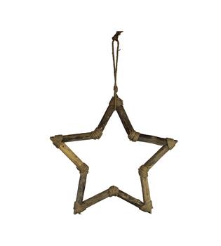 Hanger star poplar wood 58x58x3.5cm FSC 100% - Natural