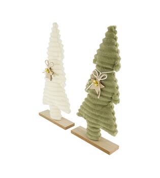 Statue tree plywood with fabric 18x5x38.5cm  FSC 100% - Multi