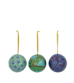 Bauble paper mache with hanger 10x10x10cm A/3 FSC Recycled 100%
