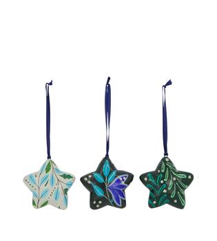 Hanger star paper mache 8x3x8cm A/3 FSC Recycled 100%