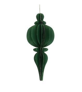 Hanger paper with glitter 15x15x38cm FSC Mix 100% - Green