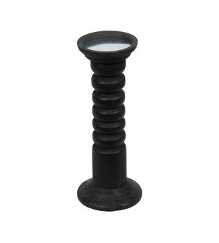 Pillar candle holder fir wood with metal cup 12x12x28cm FSC 100%