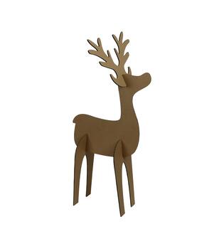 Reindeer carton board 39x37x78cm KD FSC Mix 100%