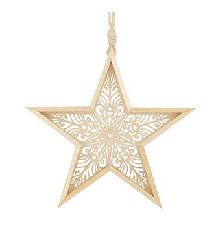 Hanger star mdf 19.5x2.5x18.5cm FSC 100%