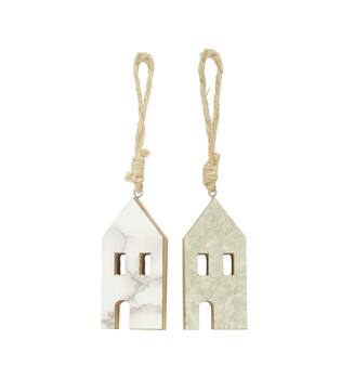 Hanger house mdf 5.2x2.1x11cm FSC 100% - Grey