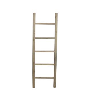 Ladder poplar wood 38x3.8x118cm FSC 100% - Natural