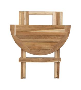 Table round teak wood 50x50x50cm KD FSC Recycled 100% - Natural