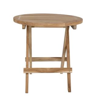 Table round teak wood 50x50x50cm KD FSC Recycled 100% - Natural