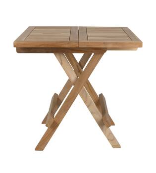 Table square teak wood 51x50x50cm KD FSC Recycled 100% - Natural