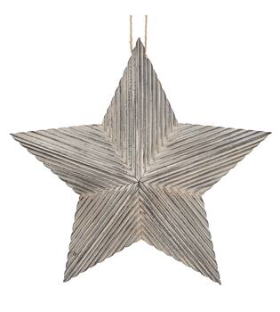 Star fir wood with hanger 38.5x5x37cm FSC 100%