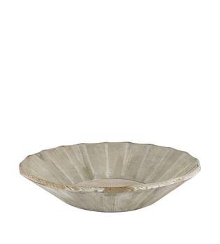 Plate round pine wood 42x42x7cm FSC 100% - Grey