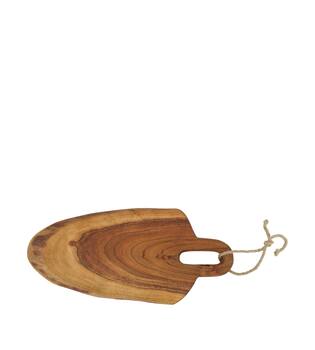 Plate with rope acacia wood 38x17x1.5cm FSC 100% - Natural