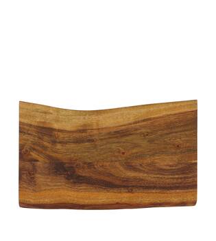 Plate rectangular acacia wood on feet 36x21x5cm FSC 100% - Natural